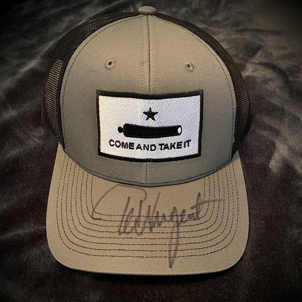 Ted Nugent hand signed hat “Come & Take It” Snap-Back hat / cap